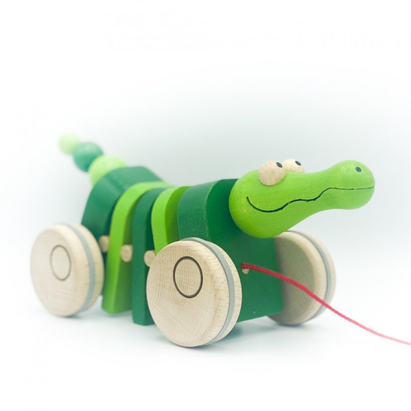 Wooden clapping crocodile