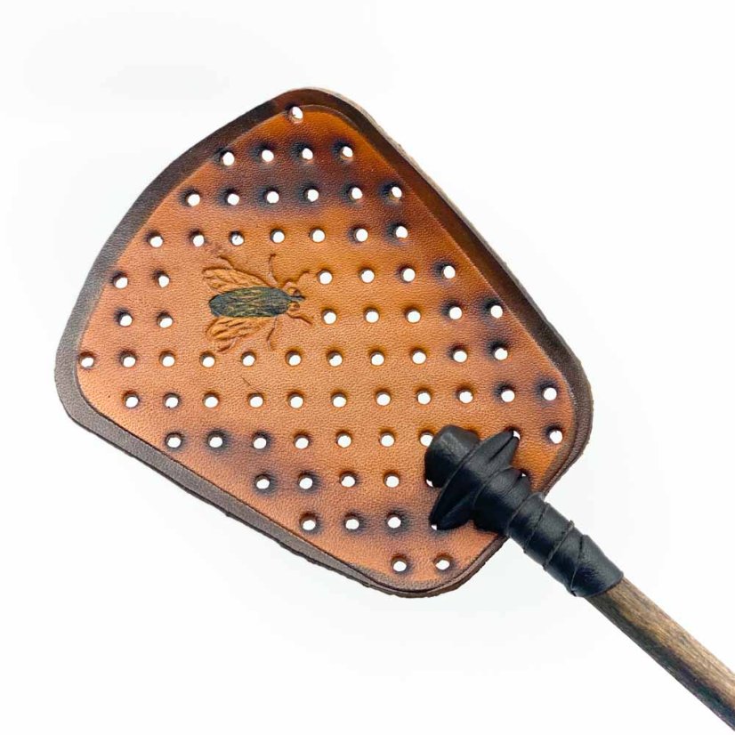 Leather fly swatter