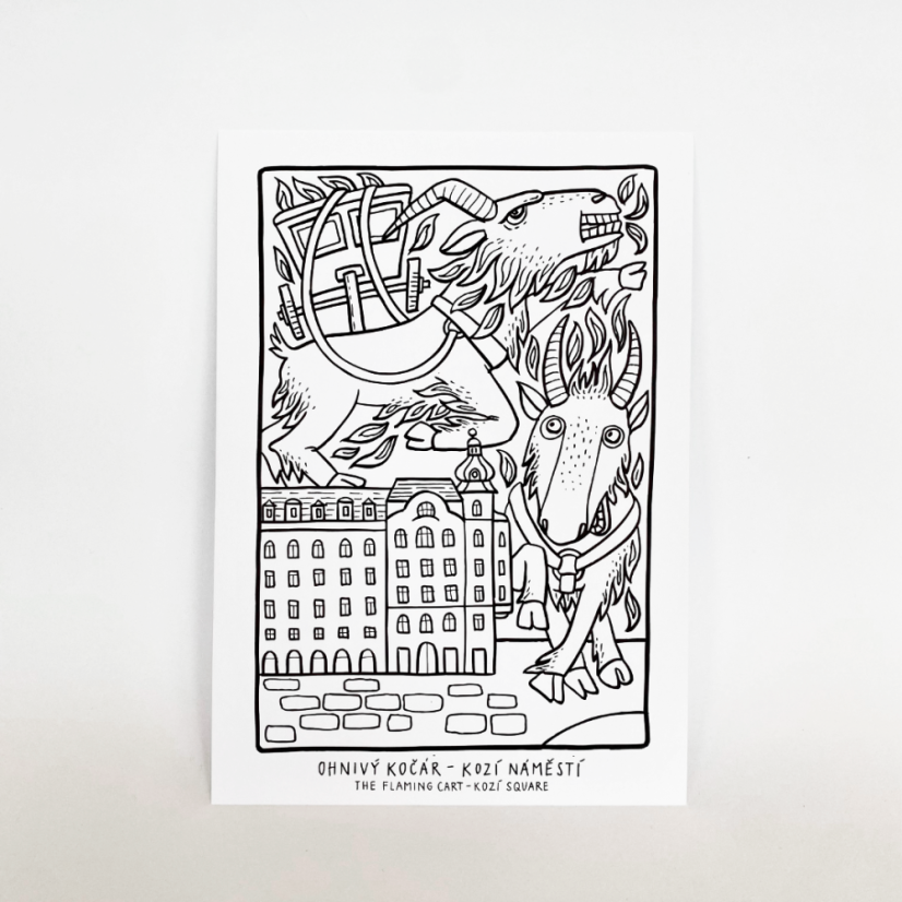Prague Ghosts coloring sheets