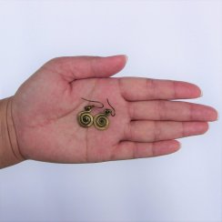 Brass earrings - motif 1