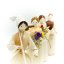 Corn husk doll - purple bouquet