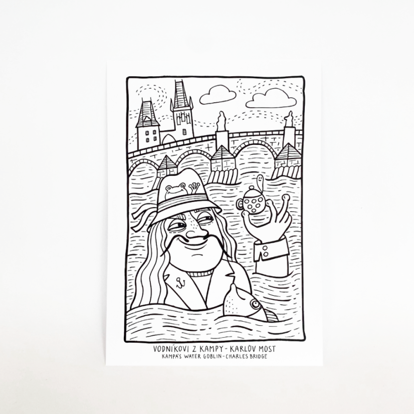 Prague Ghosts coloring sheets