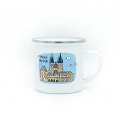 Enamel mug Prague - motif 1