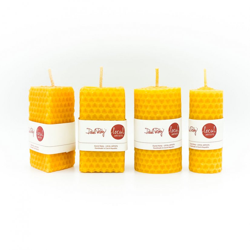 Beeswax candle – round, 4cm