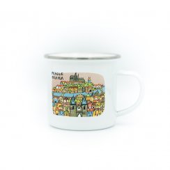 Enamel mug Prague - motif 2