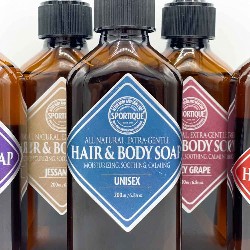 Natural hair & body soap - pomegranate