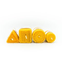 Beeswax candle – square, 4cm
