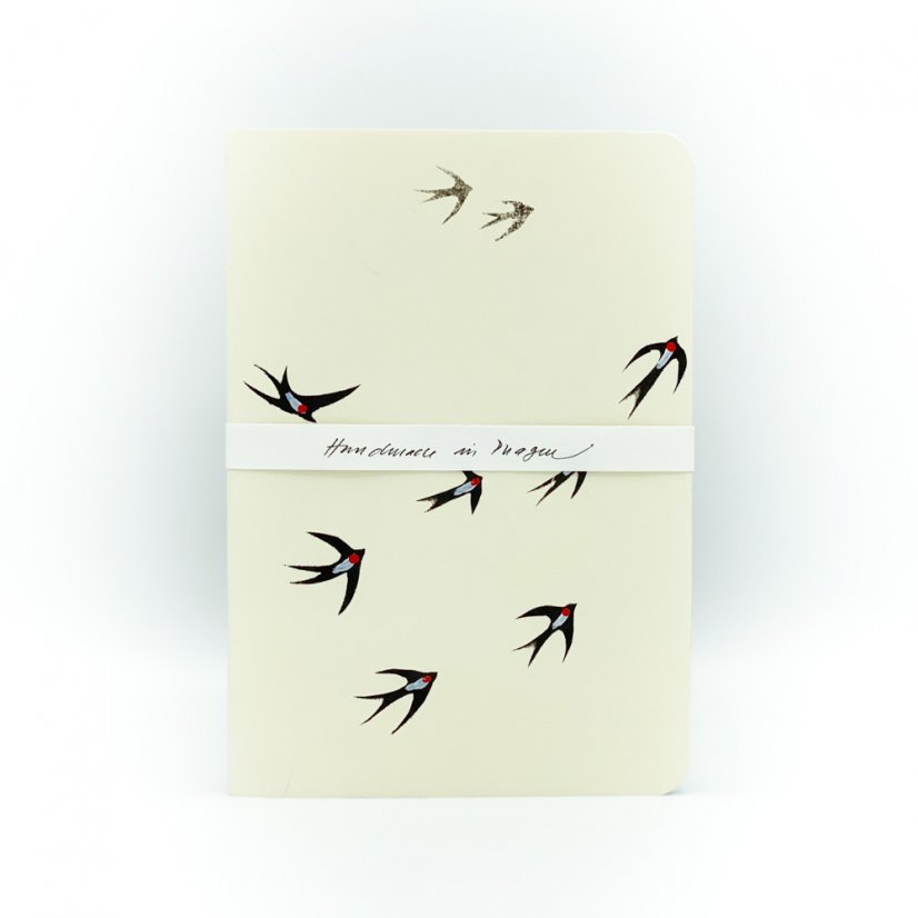 Zápisník ptáci - vzor 1 - Barva: Zelená