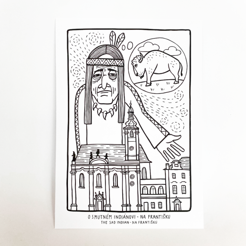 Prague Ghosts coloring sheets