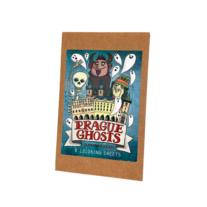 Prague Ghosts coloring sheets