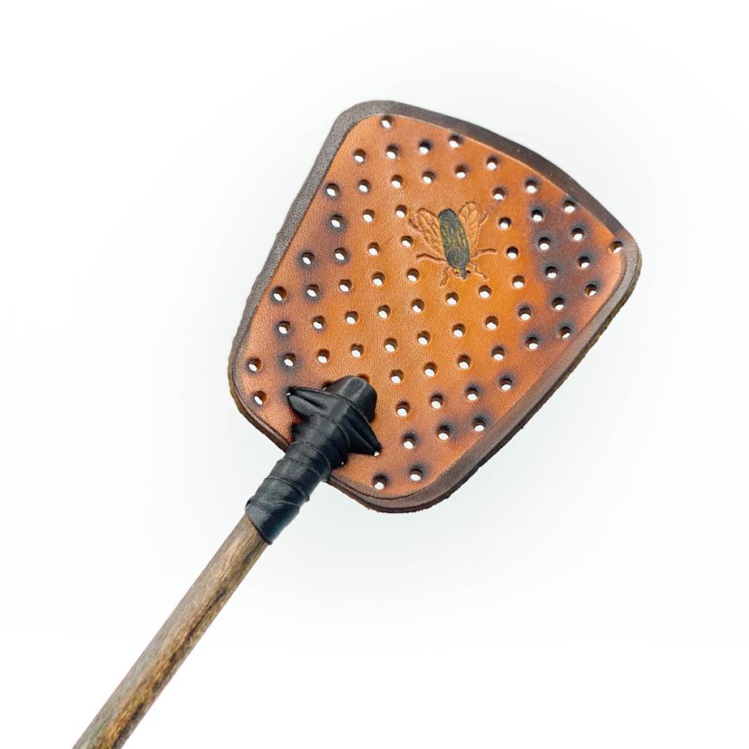 Leather fly swatter