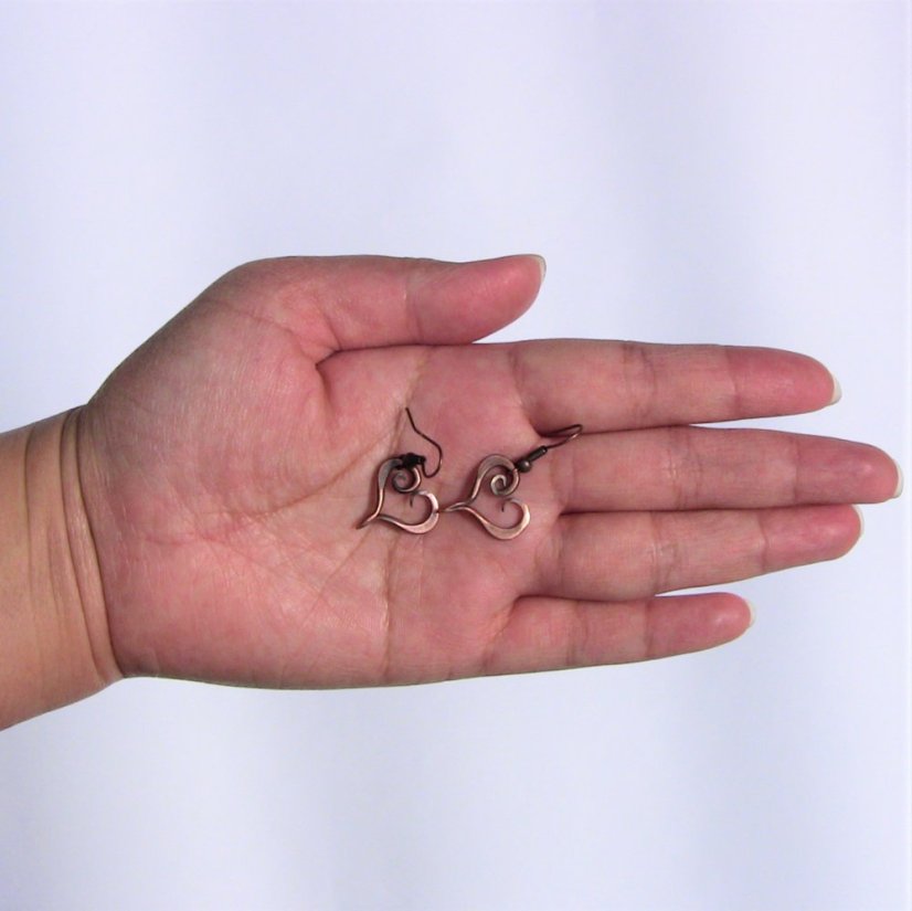 Copper earrings - motif 4