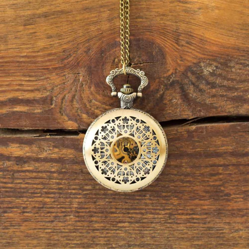 Mechanické hodinky - SV. VÍT - Barva: Bílá, Velikost (průměr): 48mm