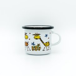 Enamel mug giraffe