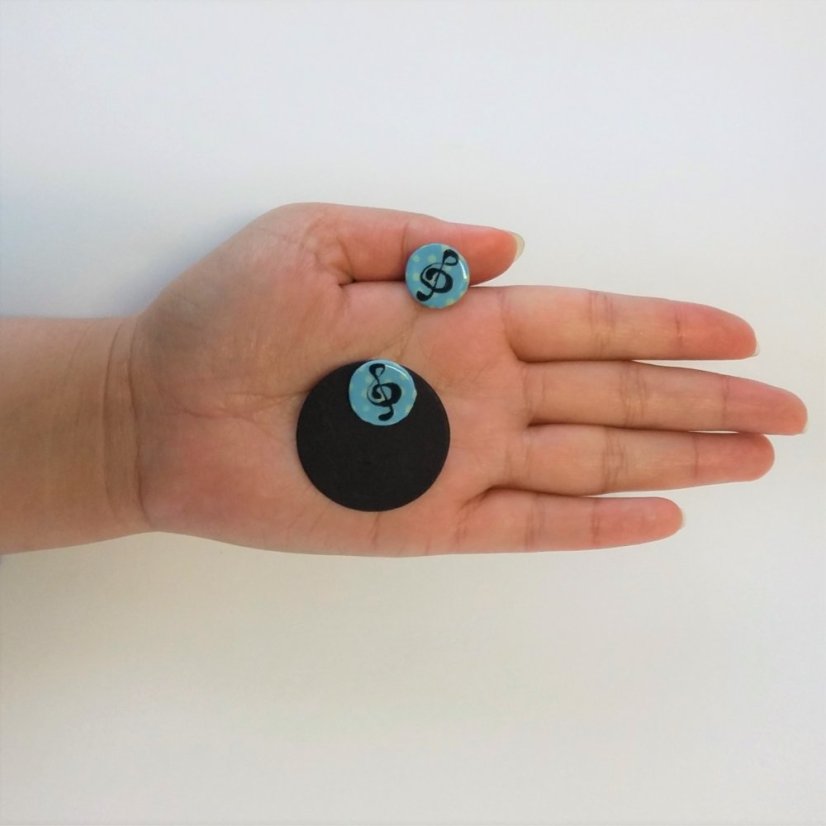 Ceramic earrings small - motif 1
