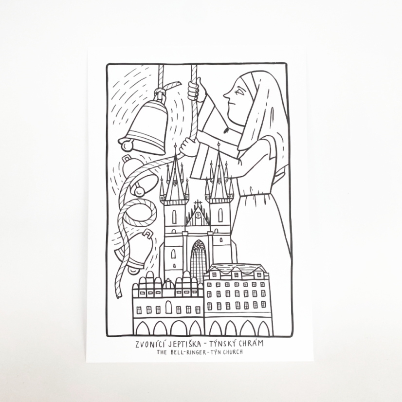 Prague Ghosts coloring sheets