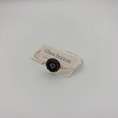Skleněný knoflíkový náramek tenký – vzor 5