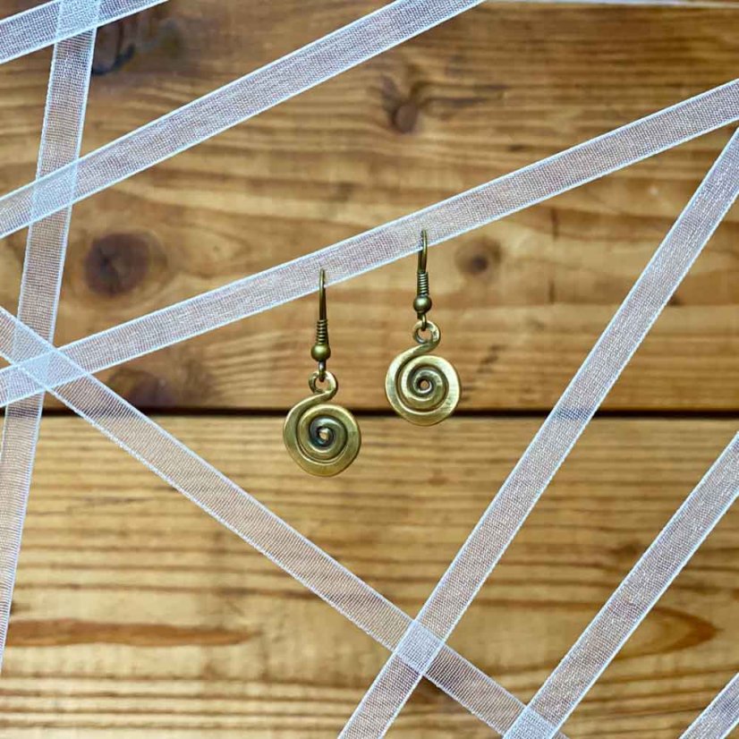 Brass earrings - motif 1