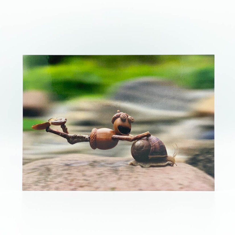 Postcard Acorn Elves - motif 1