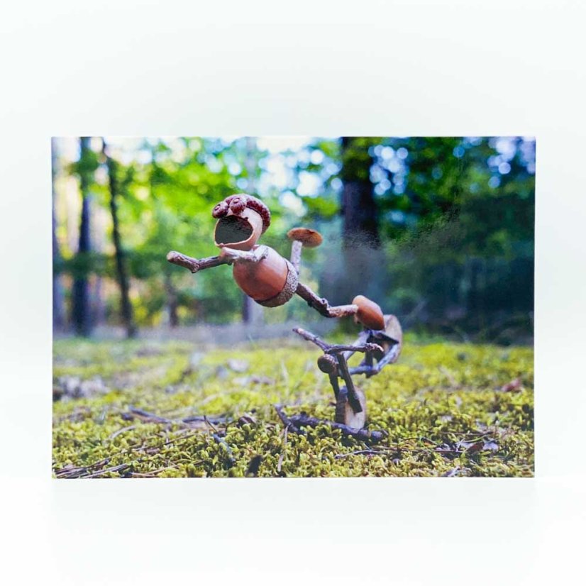 Postcard Acorn Elves - motif 5