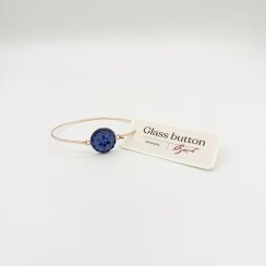 Glass Button Bracelet Thin – motif 1