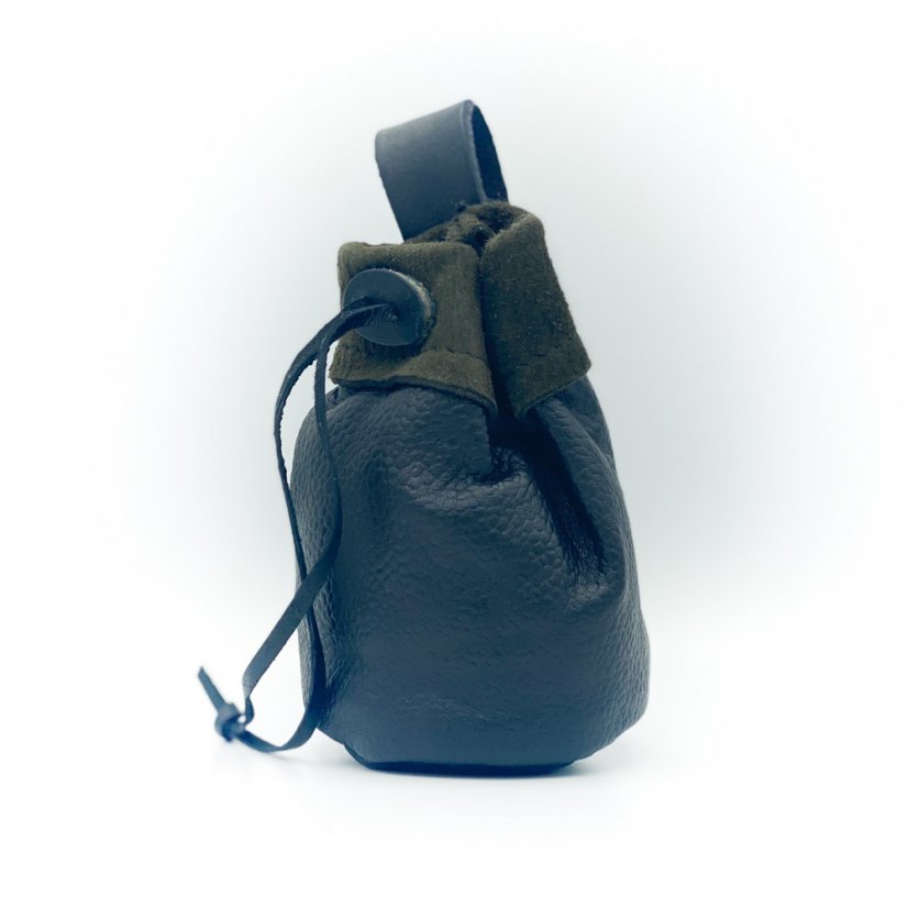 Leather pouch, more colours - Colour: Dark brown