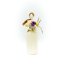 Corn husk doll - purple bouquet