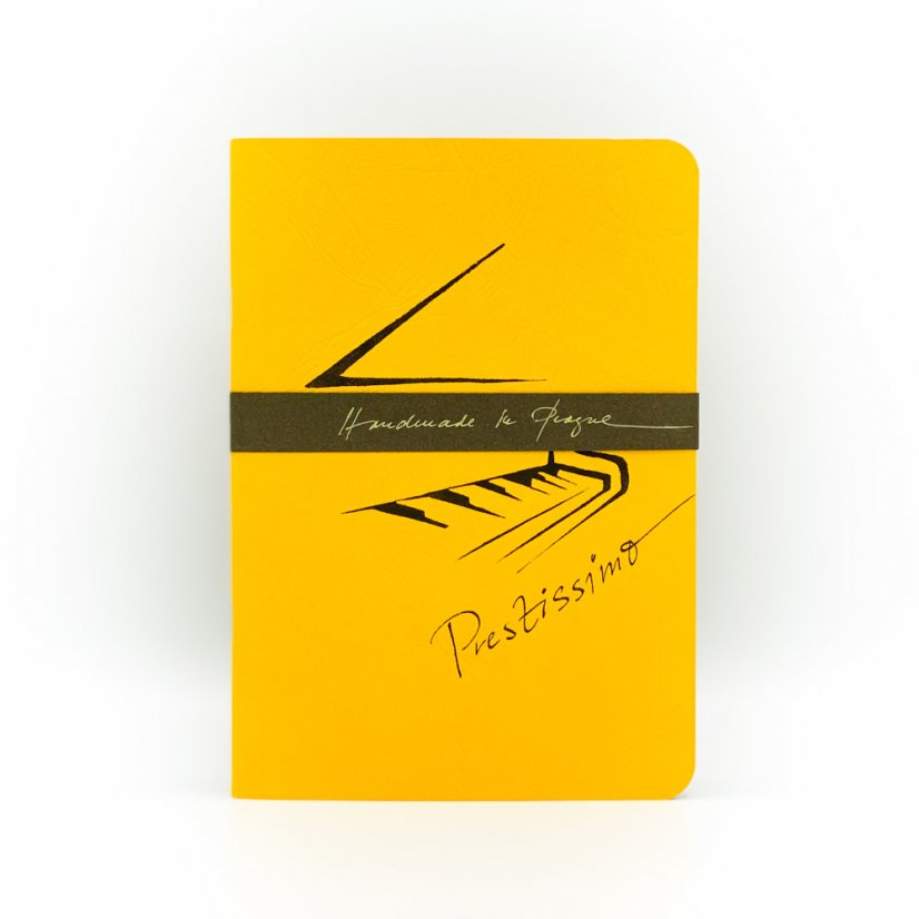 Notebook piano, more colours - Colour: Yellow