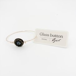 Glass Button Bracelet Thin – motif 5