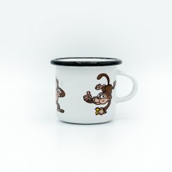 Enamel mug monkey