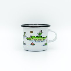 Enamel mug crocodile