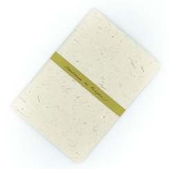 Notebook from elephant droppings