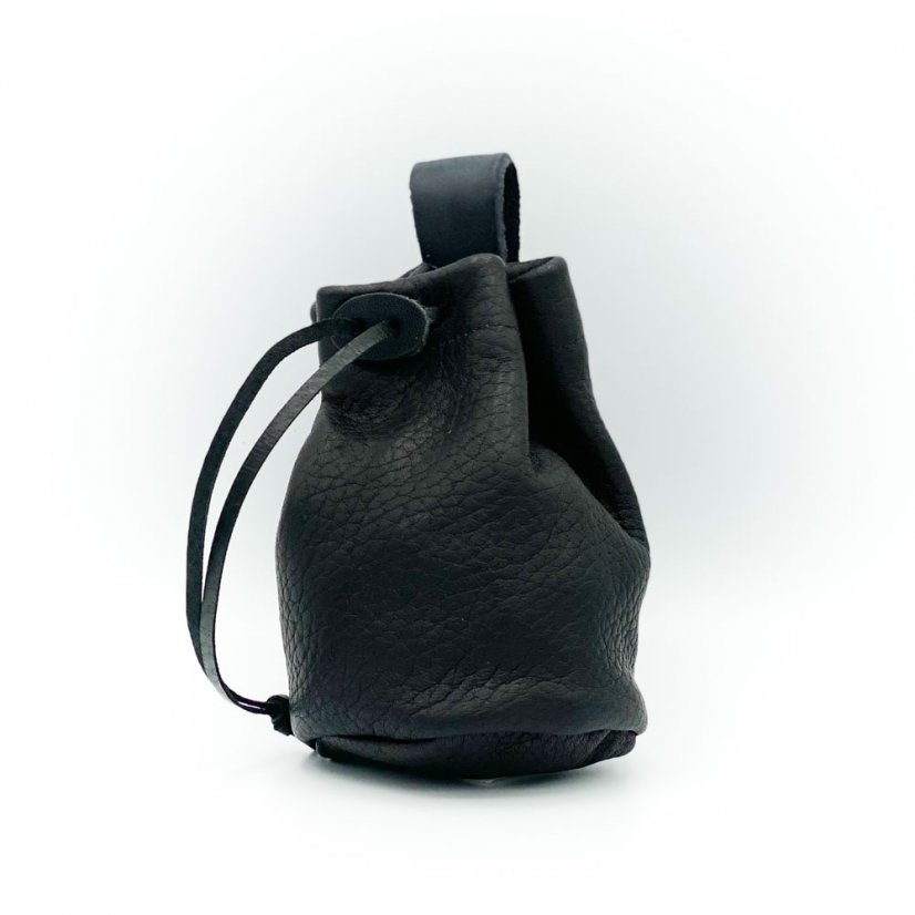 Leather pouch, more colours - Colour: Black