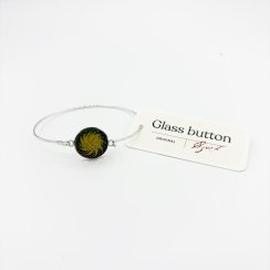 Glass Button Bracelet Thin – motif 4